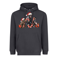 Smoke christmas chimpanzee and gorilla Heavyweight Hoodie - LillyAllenDesigns