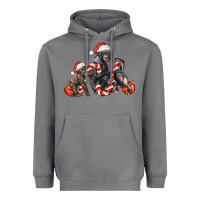 Storm christmas chimpanzee and gorilla Heavyweight Hoodie - LillyAllenDesigns
