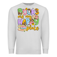 Dove Grey books are my happy place Premium Sweatshirt - Artiststas