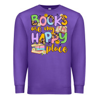 Purple books are my happy place Premium Sweatshirt - Artiststas