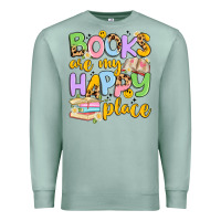 Seafoam books are my happy place Premium Sweatshirt - Artiststas