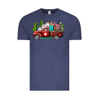 Vintage Denim rca nurse truck with cactus Vintage Tee - AdoDesignShop