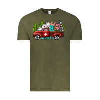 Vintage Olive rca nurse truck with cactus Vintage Tee - AdoDesignShop