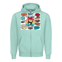 Seafoam ı keep all my dad jokes in a dad a base Zipper Hoodie - MaliasSmallBusiness