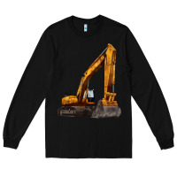 Black excavator Long Sleeve Tee - LillyAllenDesigns