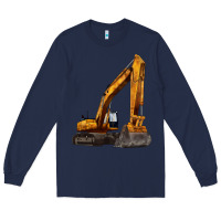 Navy excavator Long Sleeve Tee - LillyAllenDesigns