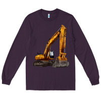 Plum excavator Long Sleeve Tee - LillyAllenDesigns