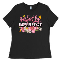 Black perfectly imperfect Ladies Tee - JahusDesignShop