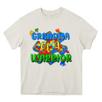 Cream grandma of a warrior Heavy Core Tee - Zillion Design Studio