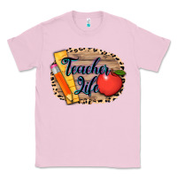 Bubblegum Pink teacher life background 3200x2400 Classic Tee - AdoDesignShop