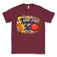 Burgundy teacher life background 3200x2400 Classic Tee - AdoDesignShop