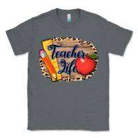 Charcoal Heather teacher life background 3200x2400 Classic Tee - AdoDesignShop