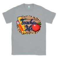 Heather Grey teacher life background 3200x2400 Classic Tee - AdoDesignShop