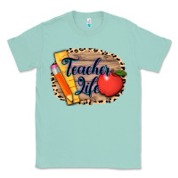 Seafoam teacher life background 3200x2400 Classic Tee - AdoDesignShop