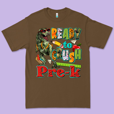 Ready To Crush Pre K Premium Tee Designed By Texasbilliewilder