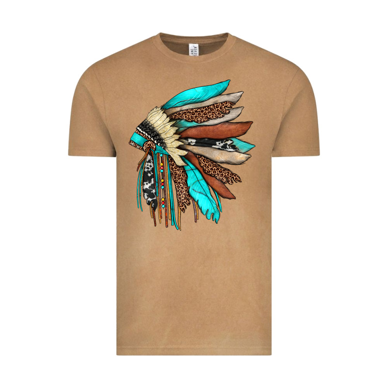 Indian Headdress Vintage Tee by JahusDesignShop | Teevron