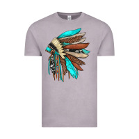 Vintage Zinc indian headdress Vintage Tee - JahusDesignShop