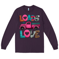 Plum loads of love valentine's day truck Long Sleeve Tee - Jasminsmagicworld