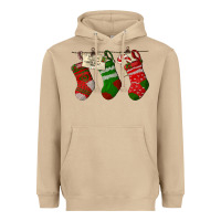 Mushroom Christmas Socks With Santa Letter Heavyweight Hoodie - LillyAllenDesigns