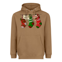 Toasted Coconut Christmas Socks With Santa Letter Heavyweight Hoodie - LillyAllenDesigns