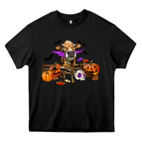 Black Heifer cow halloween Heavy Core Tee - RanaPortraitStore