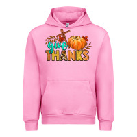 Fuchsia Pink give thanks Urban Hoodie - CowGirlArtShop