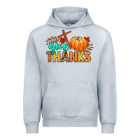 Heather Grey give thanks Urban Hoodie - CowGirlArtShop