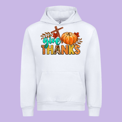 Give Thanks Urban Hoodie Designed By Cowgirlartshop