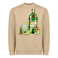 Mushroom gin tonic bottle and cocktail Heavyweight Sweatshirt - AdoDesignShop