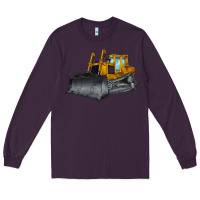 Plum Bulldozer Long Sleeve Tee - LillyAllenDesigns