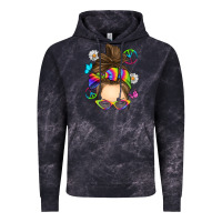 Cloud Black messy bun tie dye Vintage Hoodie - RanaPortraitStore