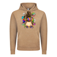 Vintage Coffee messy bun tie dye Vintage Hoodie - RanaPortraitStore