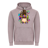 Vintage Zinc messy bun tie dye Vintage Hoodie - RanaPortraitStore