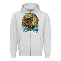 Dove Grey western rowdy Zipper Hoodie - NancyCooperArtShop