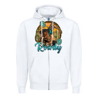 White western rowdy Zipper Hoodie - NancyCooperArtShop