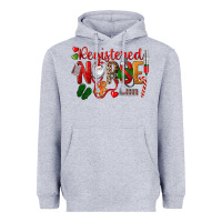 Heather Grey Registered Nurse Christmas Heavyweight Hoodie - LillyAllenDesigns
