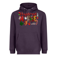 Plum Registered Nurse Christmas Heavyweight Hoodie - LillyAllenDesigns
