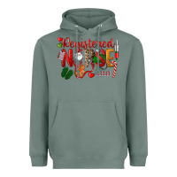 Sage Registered Nurse Christmas Heavyweight Hoodie - LillyAllenDesigns
