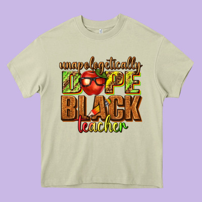 Unapologetically Dope Black Teacher Juneteenth Heavy Core Tee Designed By Texasbilliewilder