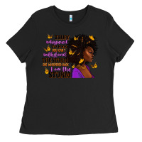 Black They whispered to her afro woman Ladies Tee - RanaPortraitStore
