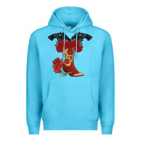 Ocean Blue Cowboy Boots Premium Hoodie - Bettercallsaul