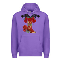 Purple Cowboy Boots Premium Hoodie - Bettercallsaul