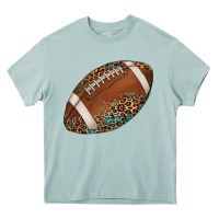 Arona western football leopard turquoise pattern Heavy Core Tee - Artiststas