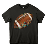 Asphalt western football leopard turquoise pattern Heavy Core Tee - Artiststas