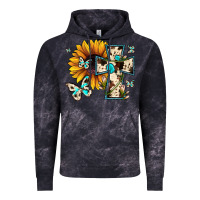 Cloud Black cross with sunflower Vintage Hoodie - JahusDesignShop