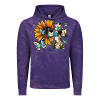 Cloud Purple cross with sunflower Vintage Hoodie - JahusDesignShop