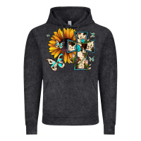 Vintage Black cross with sunflower Vintage Hoodie - JahusDesignShop