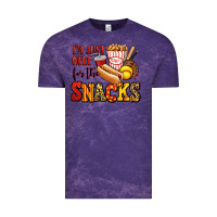 Cloud Purple i'm just here for the snacks softball Vintage Tee - Jasminsmagicworld