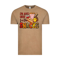 Vintage Coffee i'm just here for the snacks softball Vintage Tee - Jasminsmagicworld