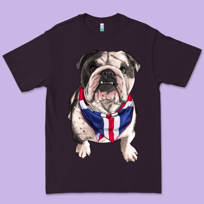 English Bulldog Premium Tee Designed By Ranaportraitstore